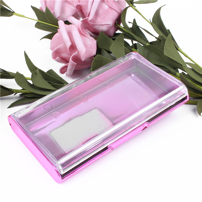 Luxury Clear Box Cover with Color Box Bottom Eyelash Extension Packaging
